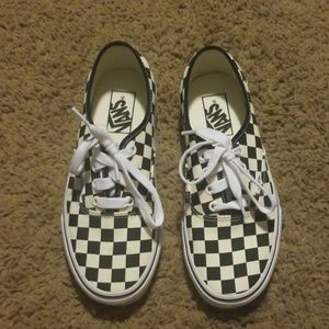 Women's checkered Van's Sz 7